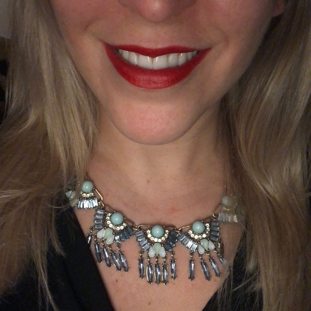 Crystal statement necklace